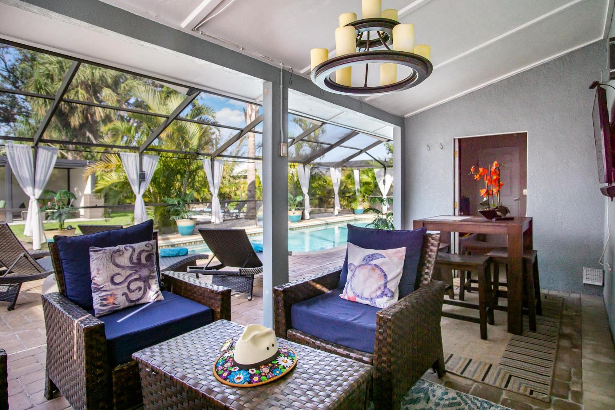 דירות סרסוטה Luxury Zen Den With Heated Pool Just Off Siesta Key מראה חיצוני תמונה