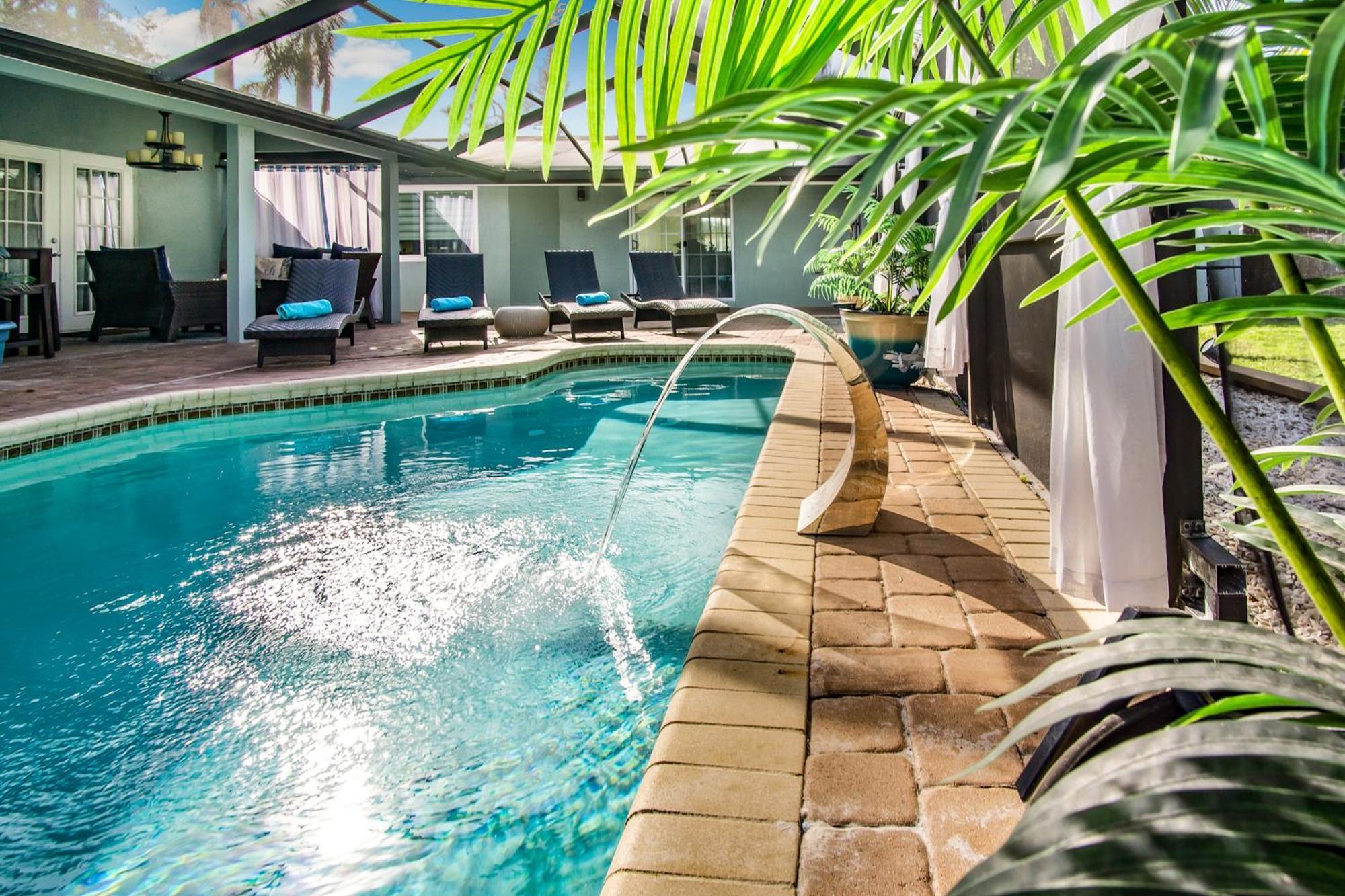 דירות סרסוטה Luxury Zen Den With Heated Pool Just Off Siesta Key מראה חיצוני תמונה